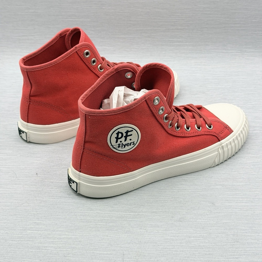PF Flyers Women's 6.5 Red Canvas High Top Sneakers Center Hi Heritage Retro - Picture 10 of 10